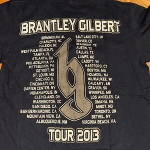 2013 Brantley Gilbert - Tour - Black Shirt - SM - Anvil LET’s RIDE Concert